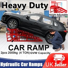 2 x Heavy Duty Metal Car Ramp