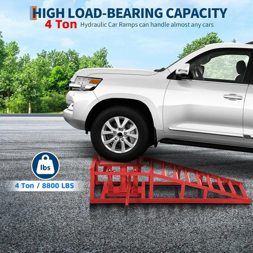 Ton hydraulic car ramps 2pc - ton,