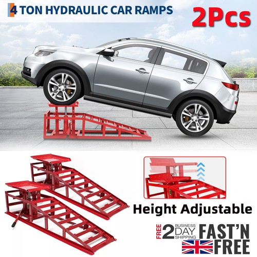 Ton hydraulic car ramps 2pc - hydraulic,